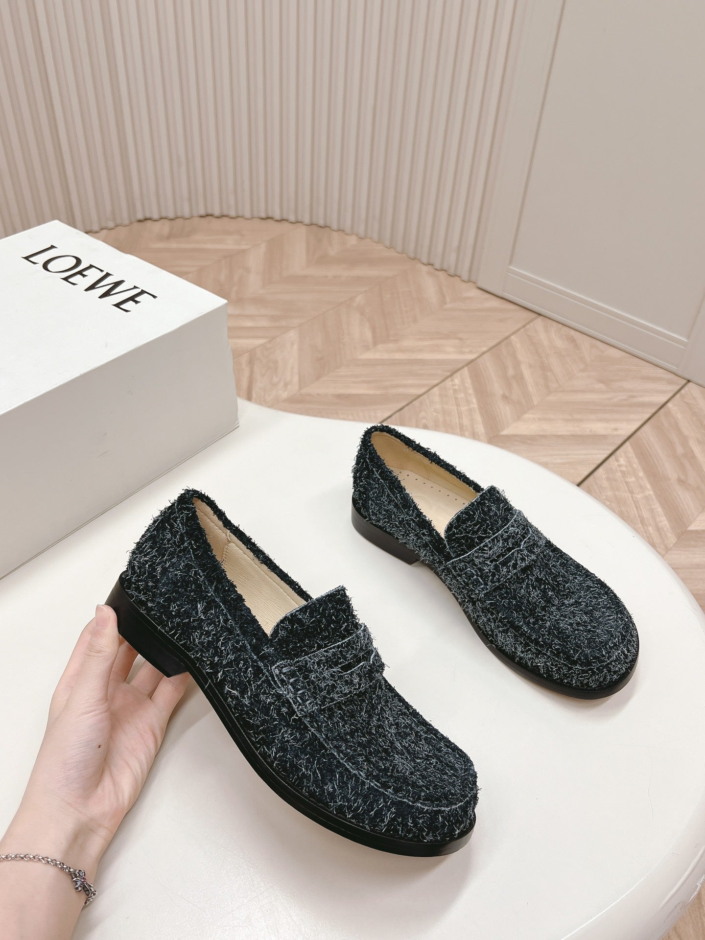 Charcoal Campo Loafer In Brushed Suede