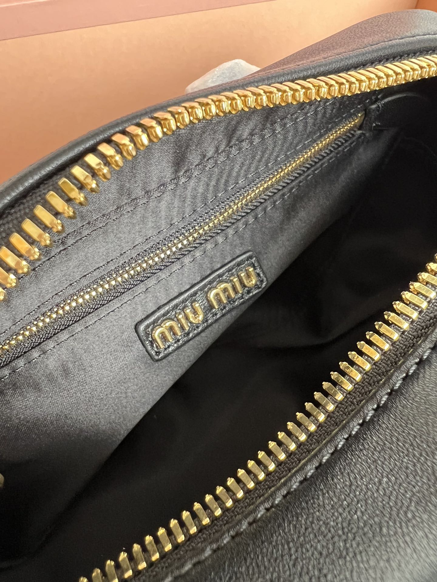 Black Arcadie Matelassé Leather Bag