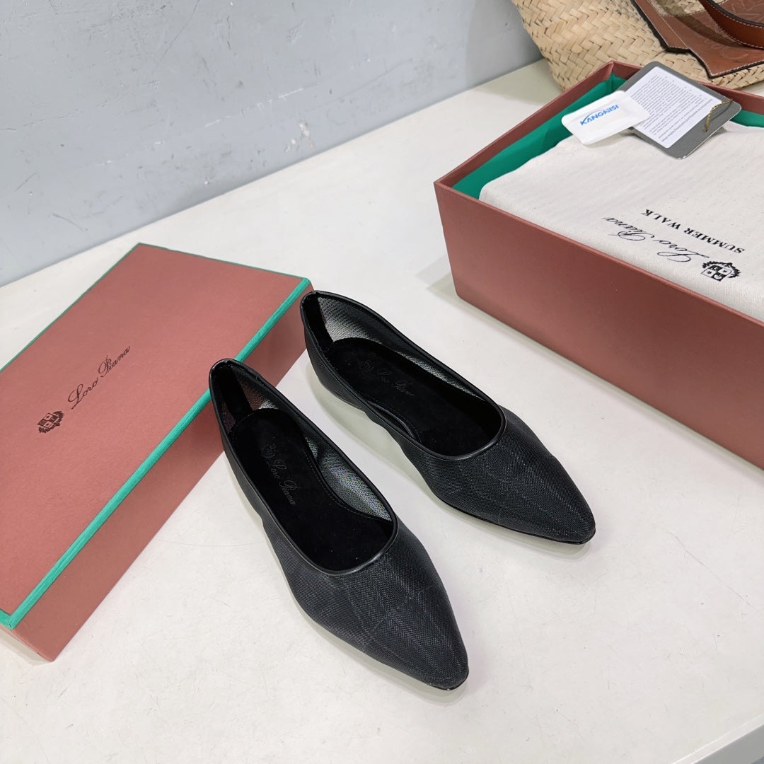 Black Primula Ballet Flat