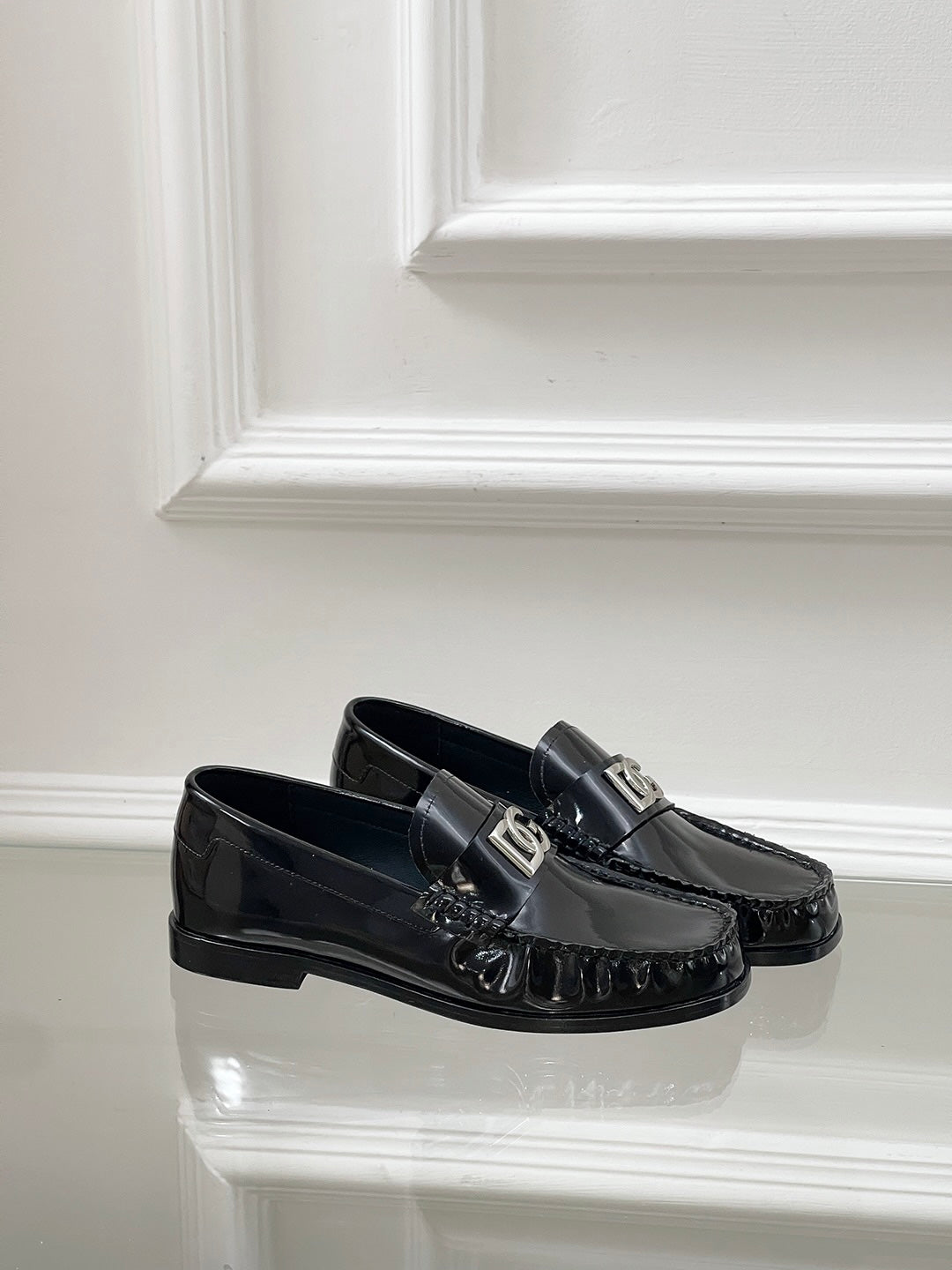 Black Polished Loafers