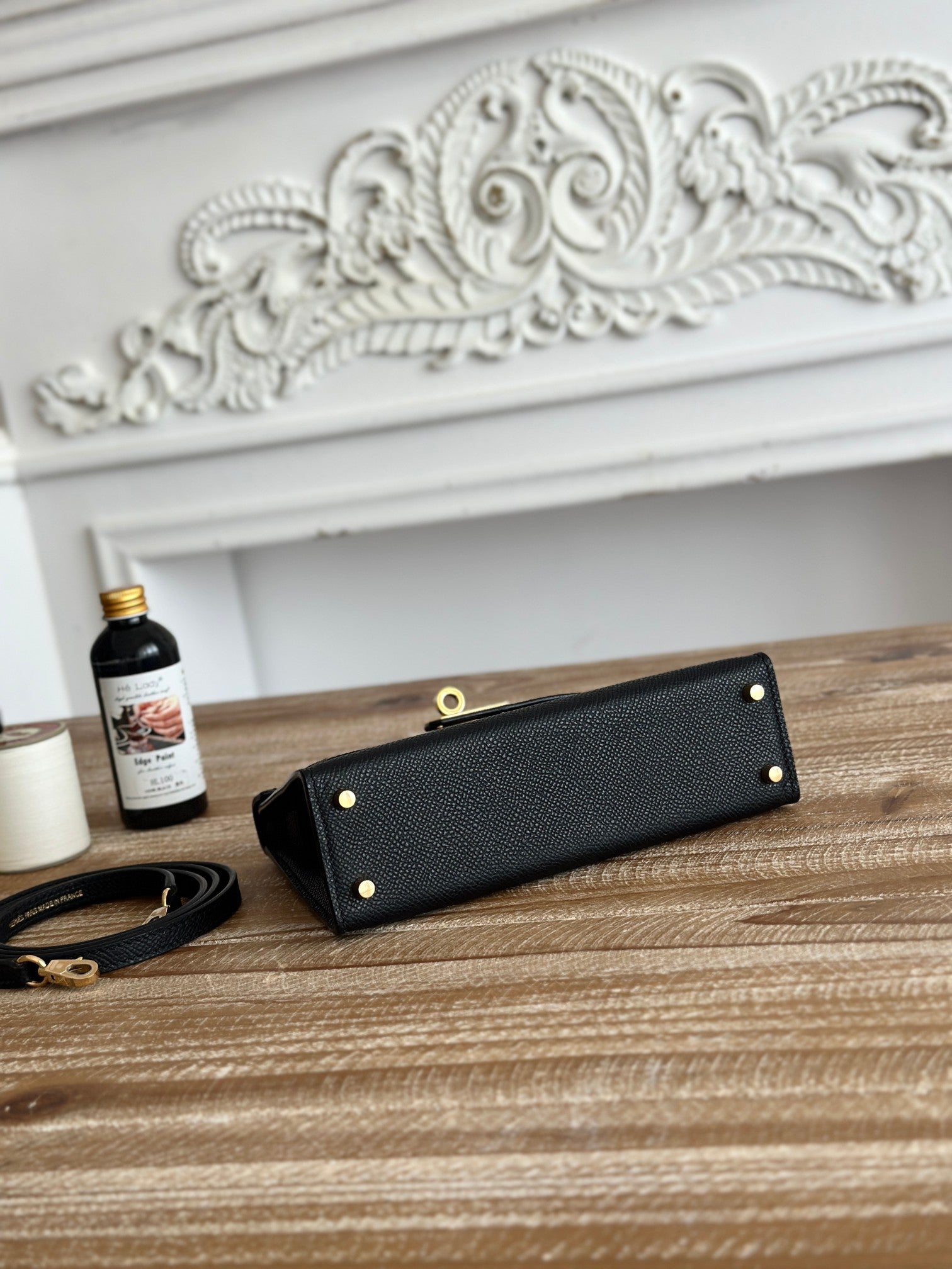 Black Kelly 20 With Gold Hardware