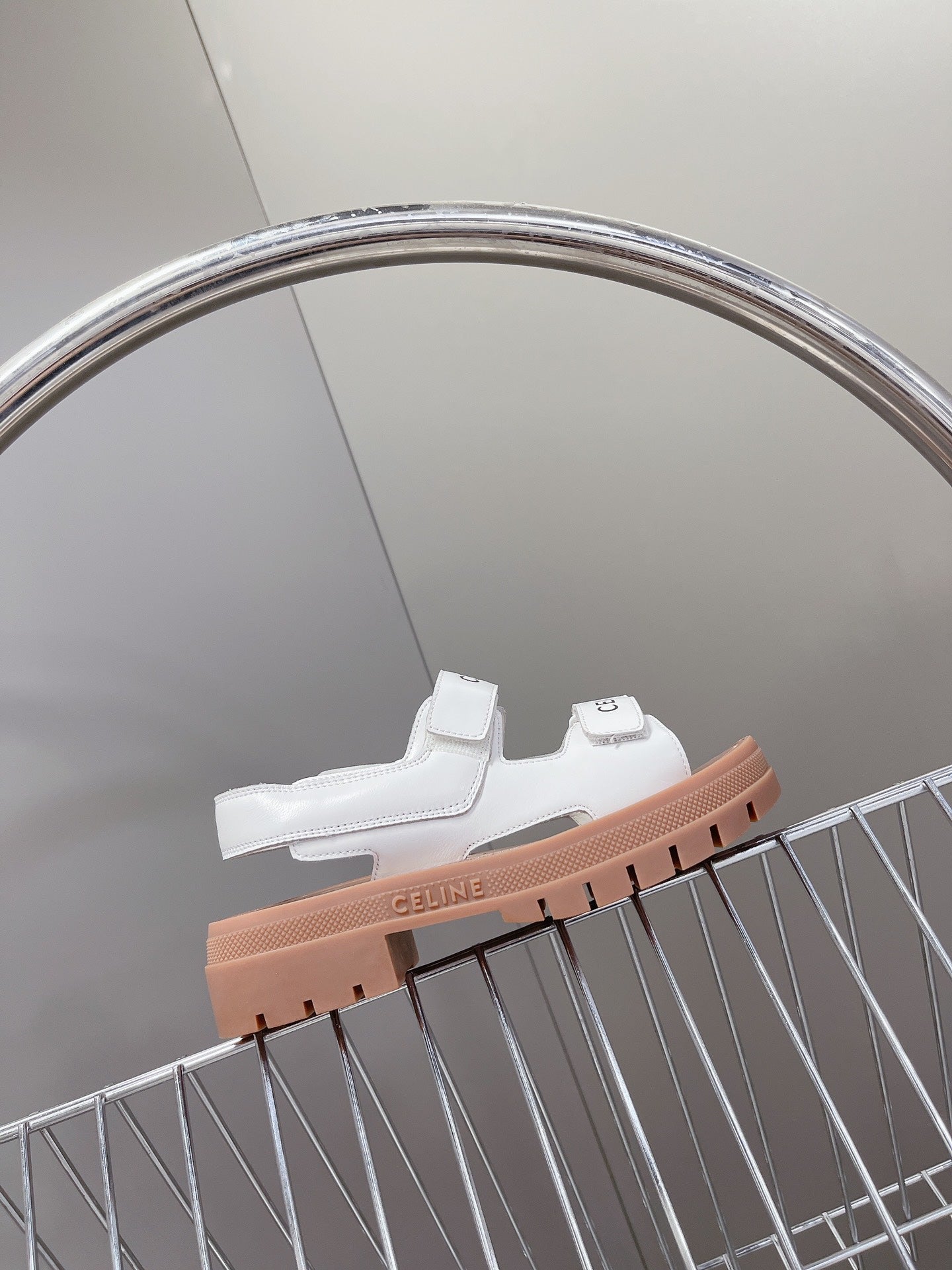 Optic White CL Scratchs Sandal