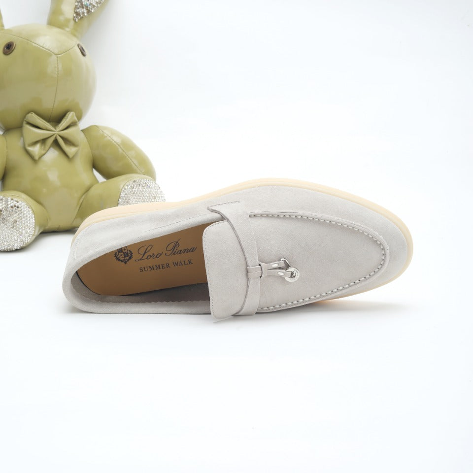 Men's Pearl Gray Sandstone Summer Charms Walk Loafers