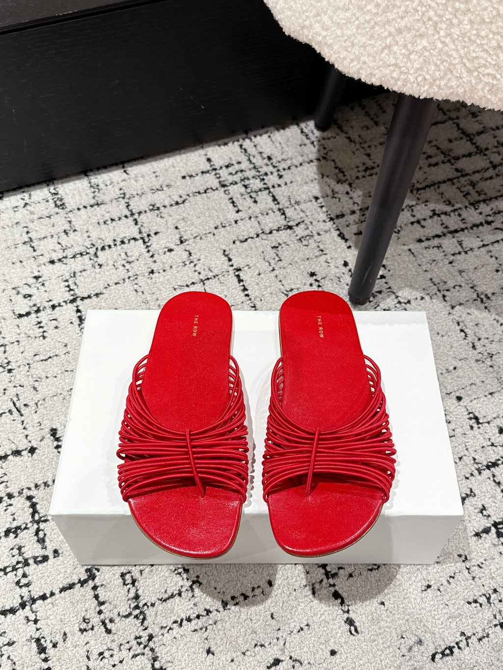 Red Sara Slide Sandal