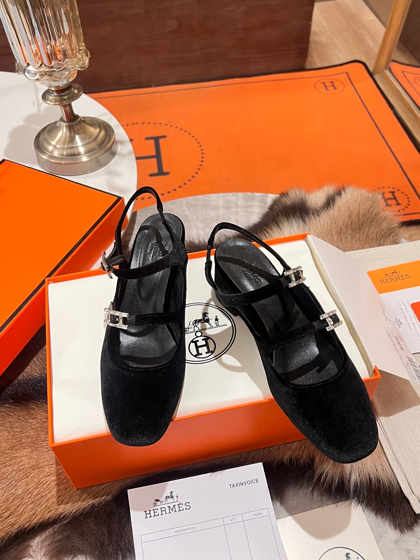 Black Velvet Jackie 50 Pump