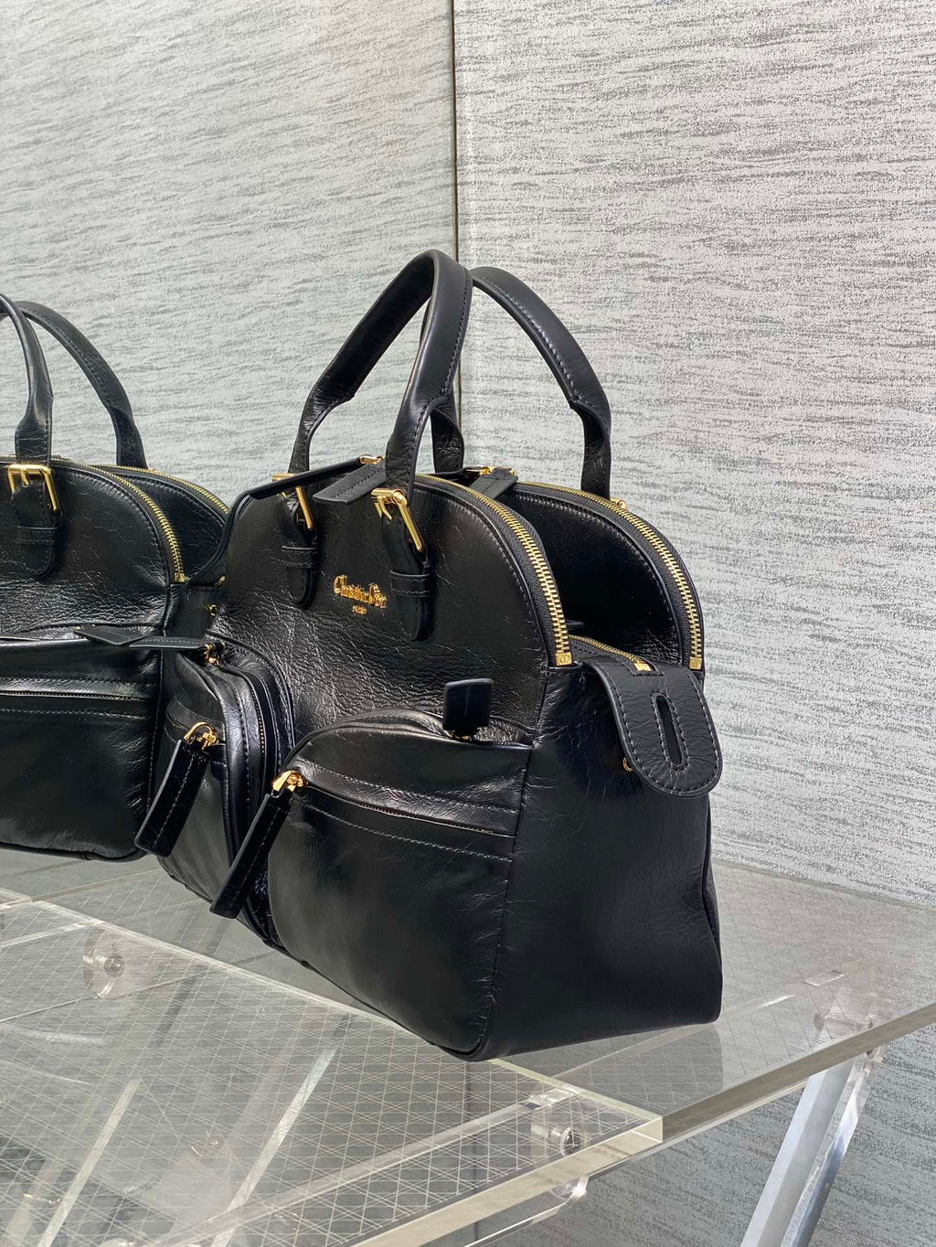 Black Medium Grand Tour Bowling Bag