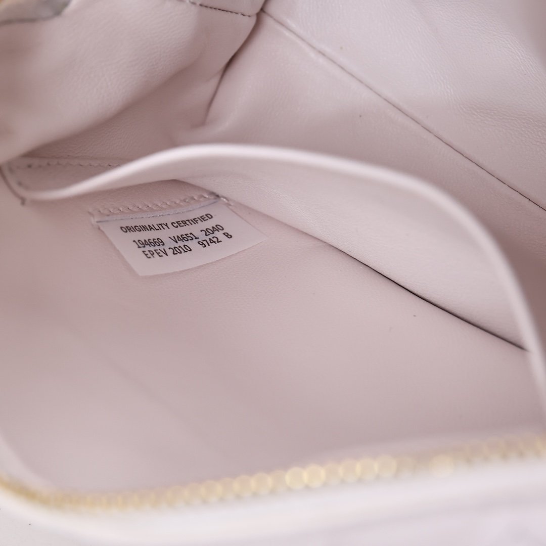 White LC cross-body mini bag