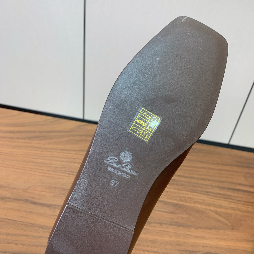 Powder Brown Alba Flat Mule