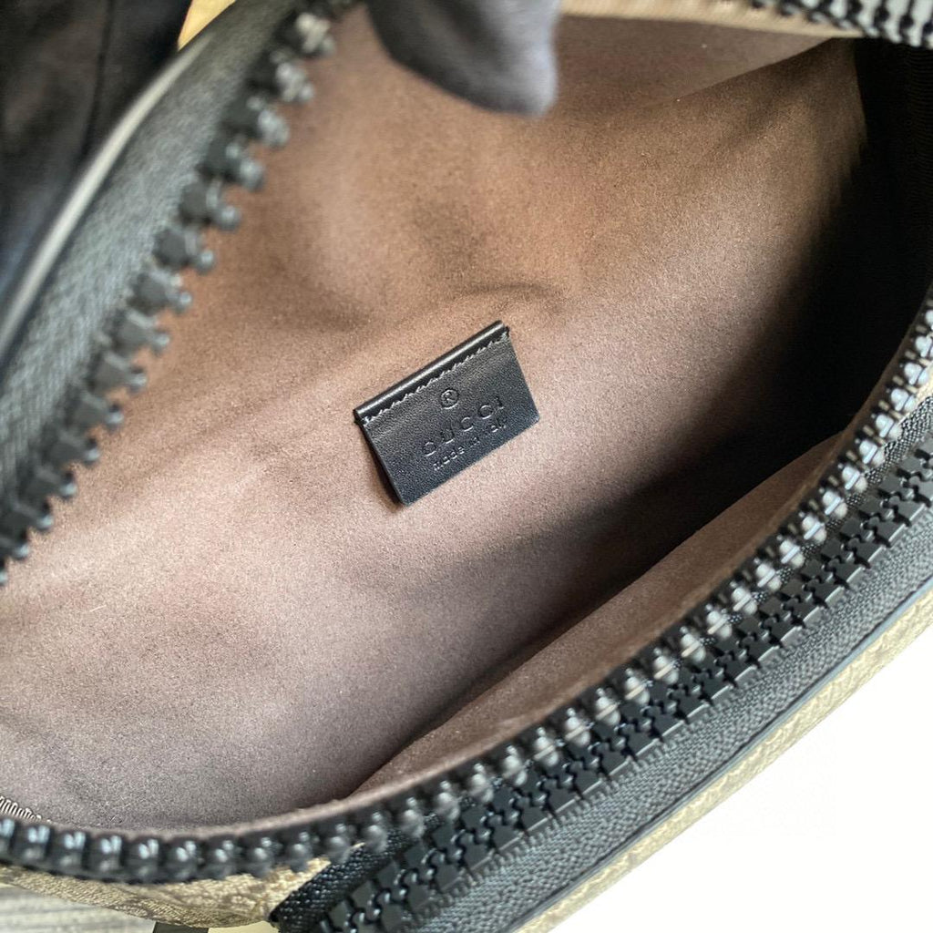 Beige & Black Men's GS Bumbag