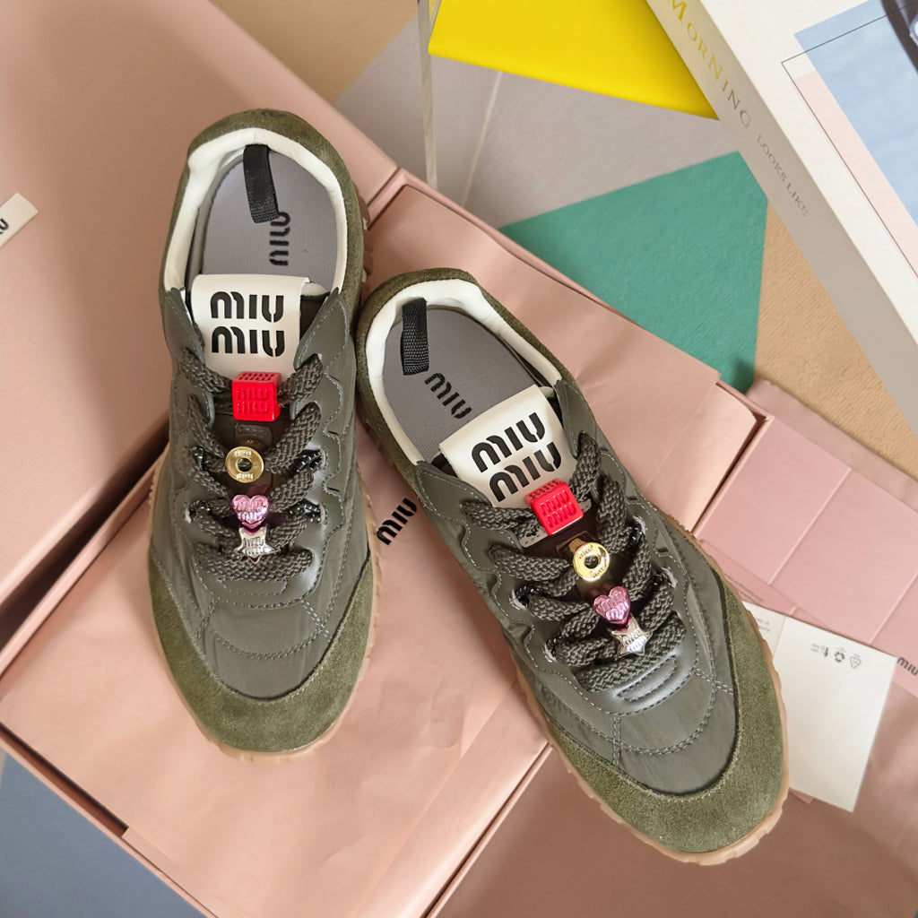 Loden Green Tyre Sneakers
