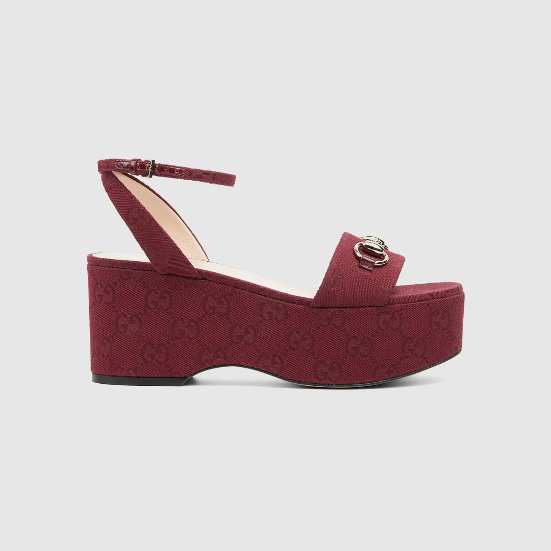 Rosso Ancora Red Flatform Sandal