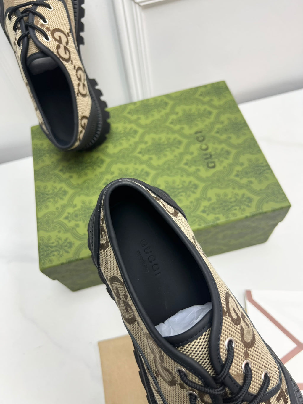 Men's Camel lace-up shoe