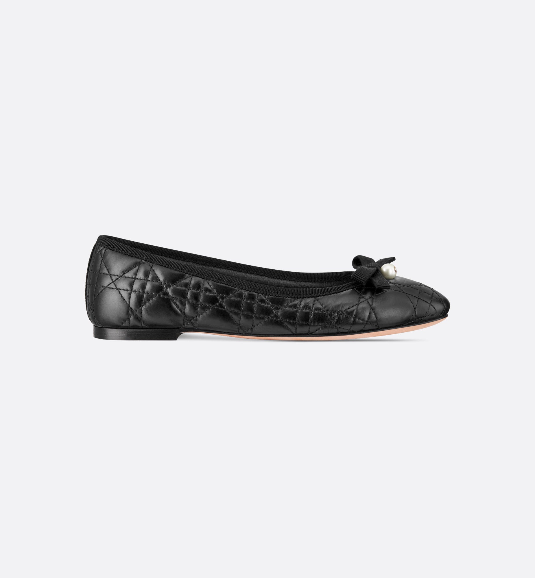 Black Quilted Ballet Flat