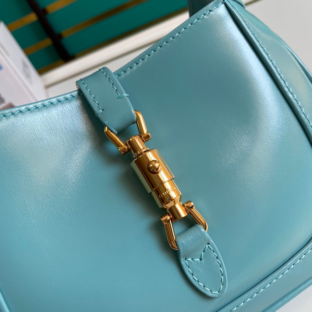 Light blue GJ 1961 mini shoulder bag