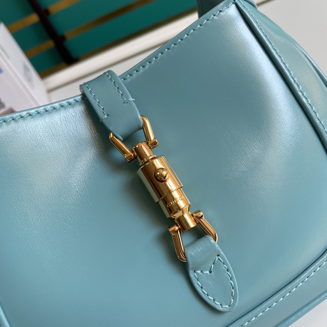 Light blue GJ 1961 mini shoulder bag