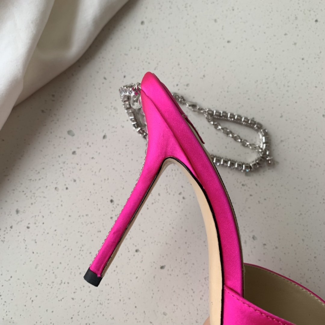 Fuchsia Satin JS Pumps