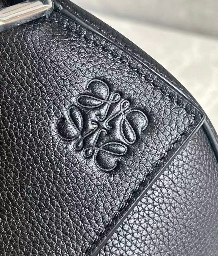 Black LP Large Leather Shoulder Bag