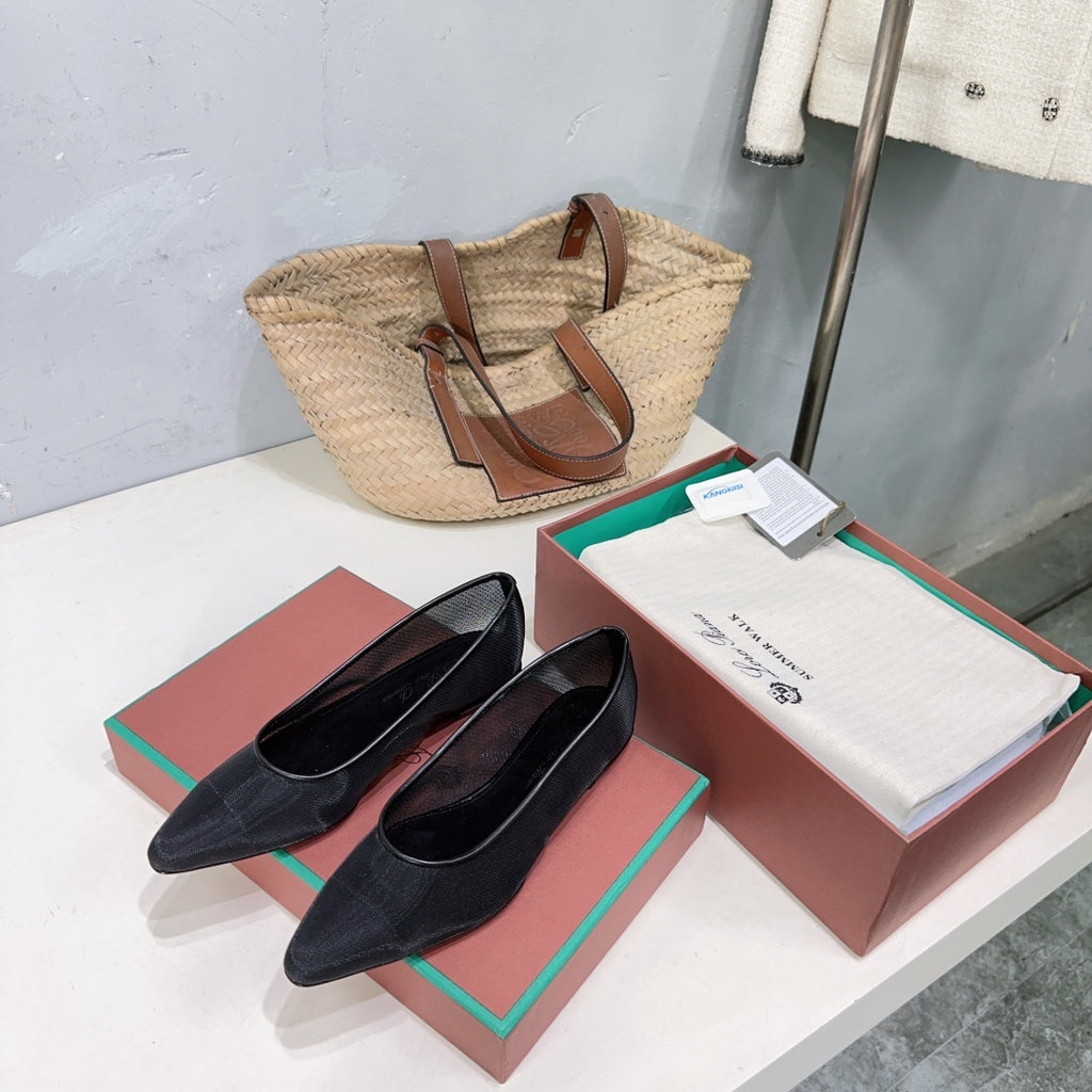 Black Primula Ballet Flat