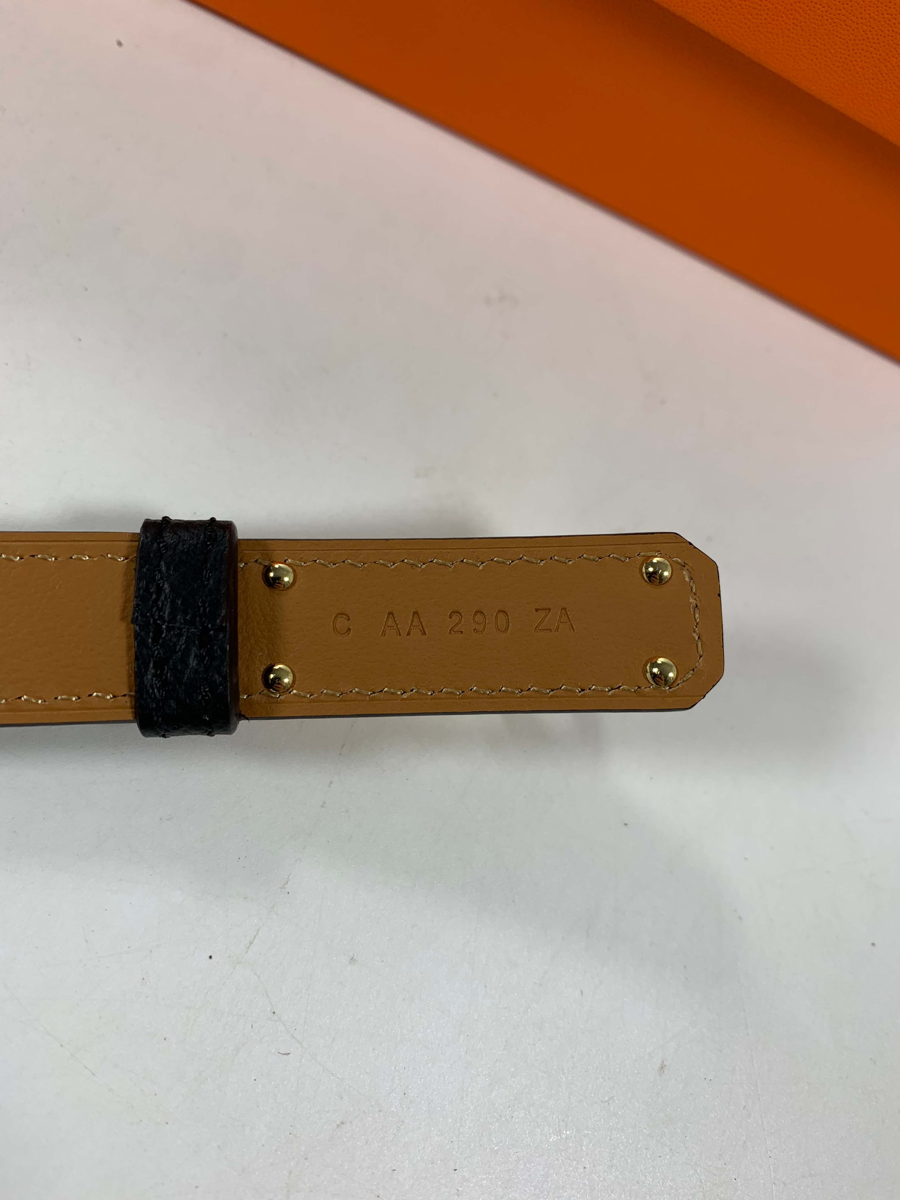 Noir Kelly 18 Belt With Gold Plated