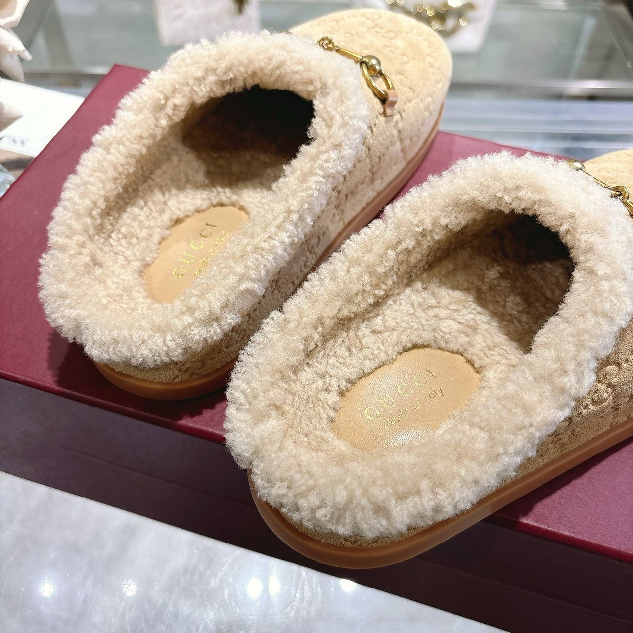 Beige Mule With Horsebit