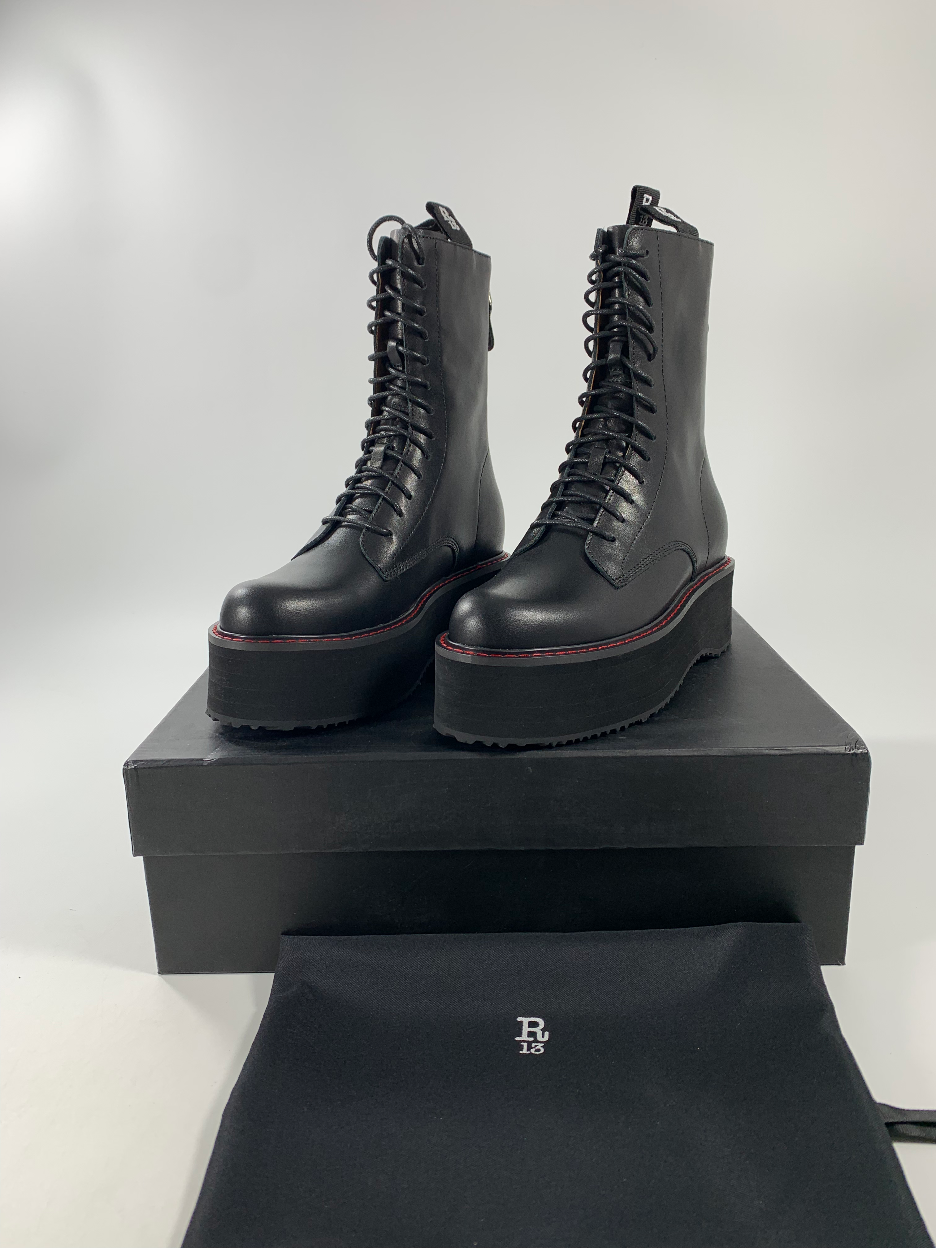 Black Double Stack Boot