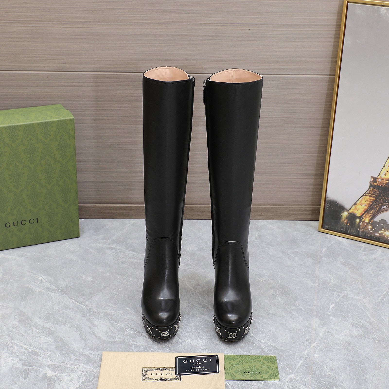 Black GW Platform Boot