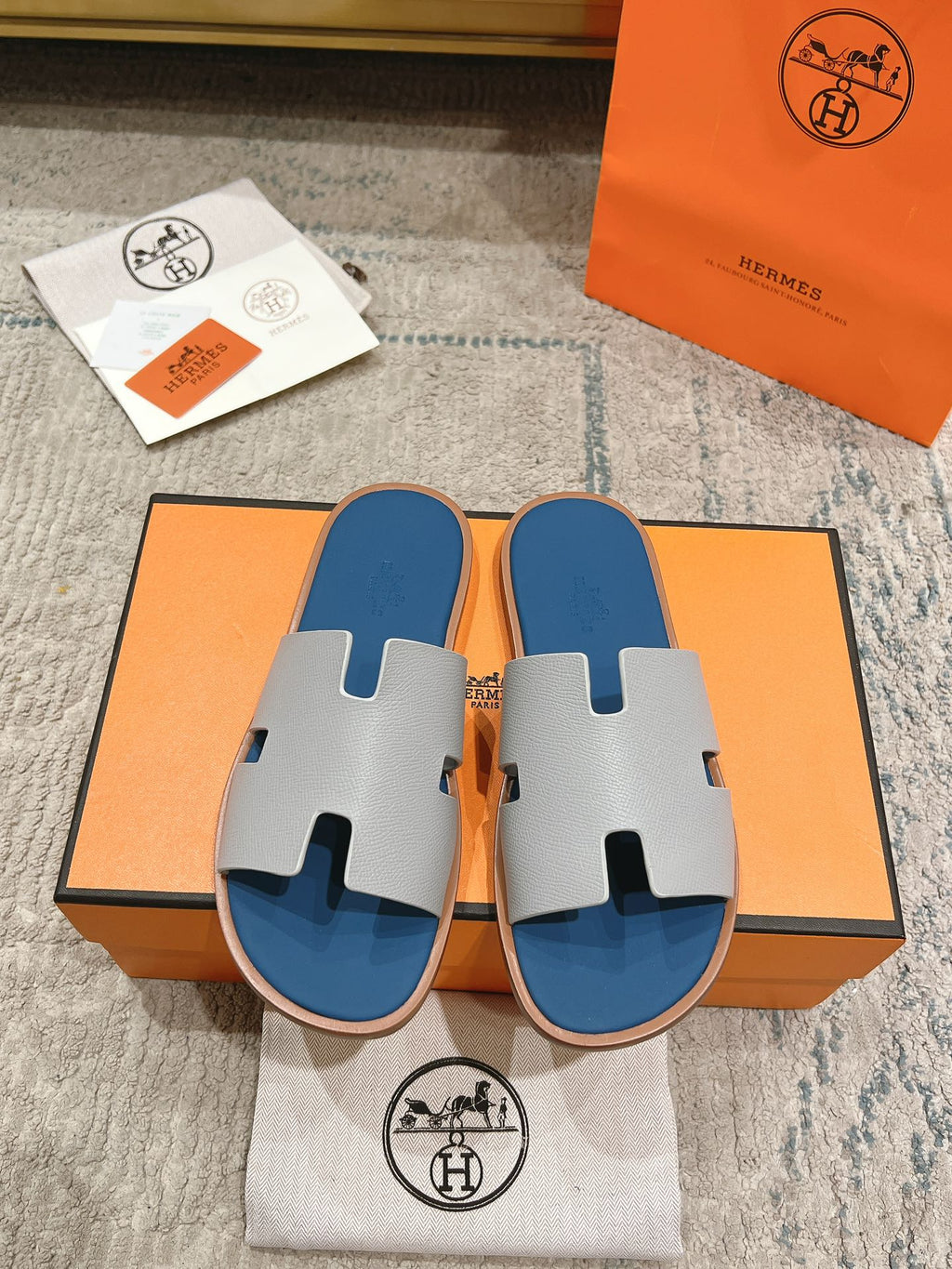 Gris Silex / Bleu Turquin Izmir Sandal