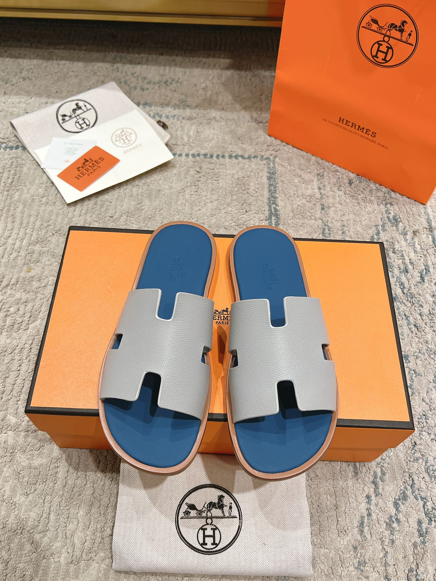Gris Silex / Bleu Turquin Izmir Sandal
