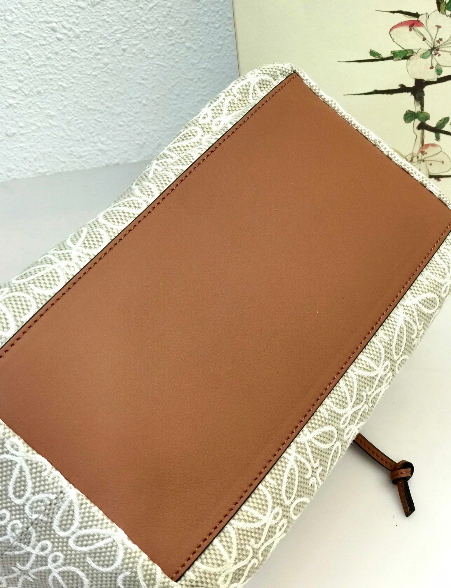 Ecru & Tan medium LC bag