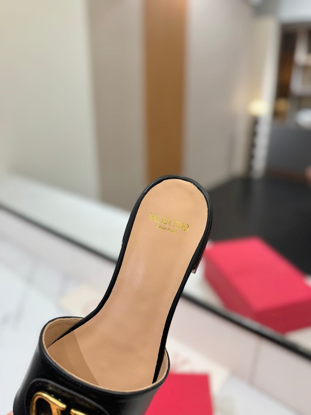 Black Slide Sandal 20mm