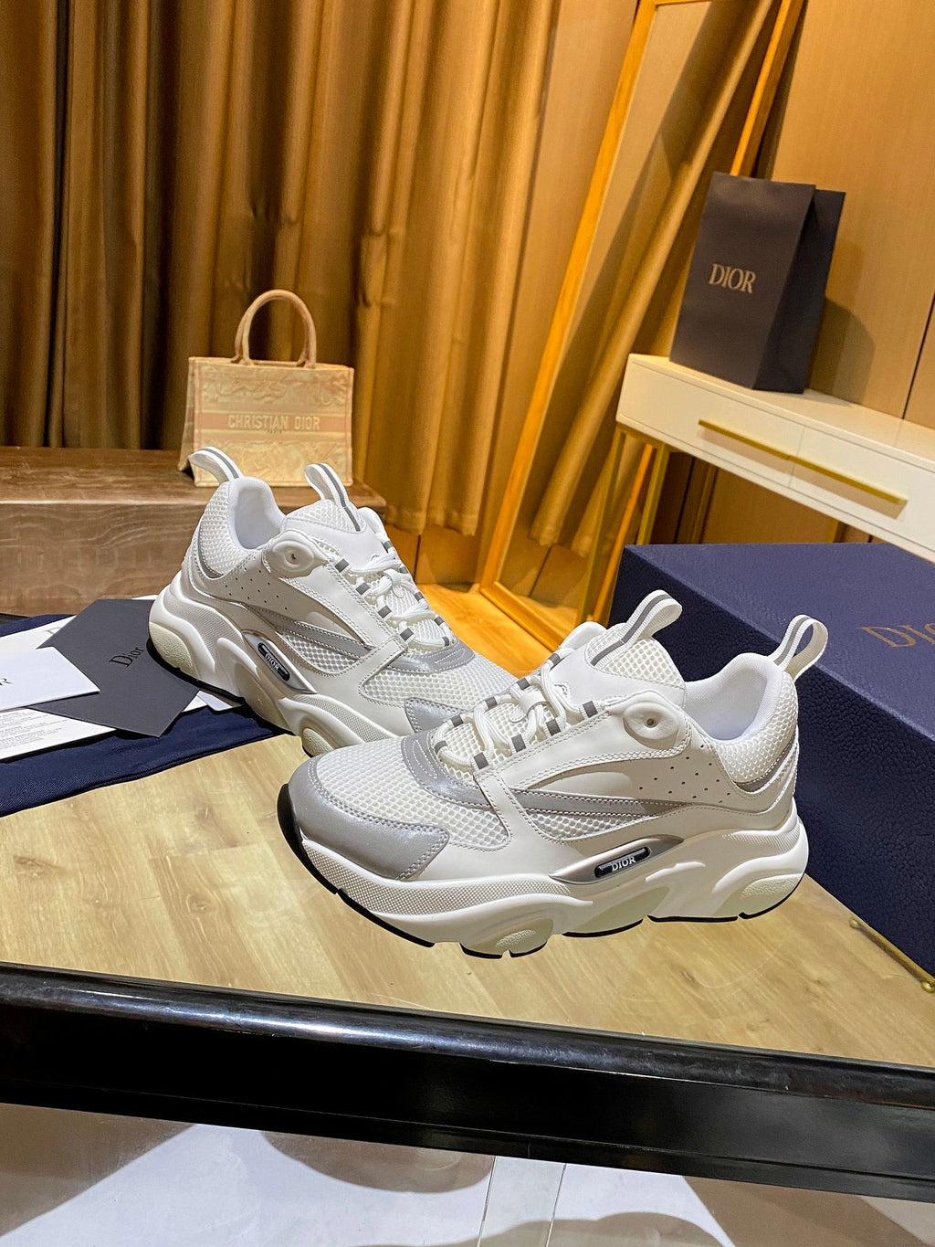 White DB men's sneaker