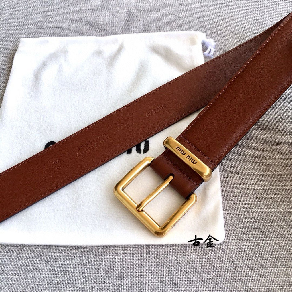 Tobacco FTR Leather Belt