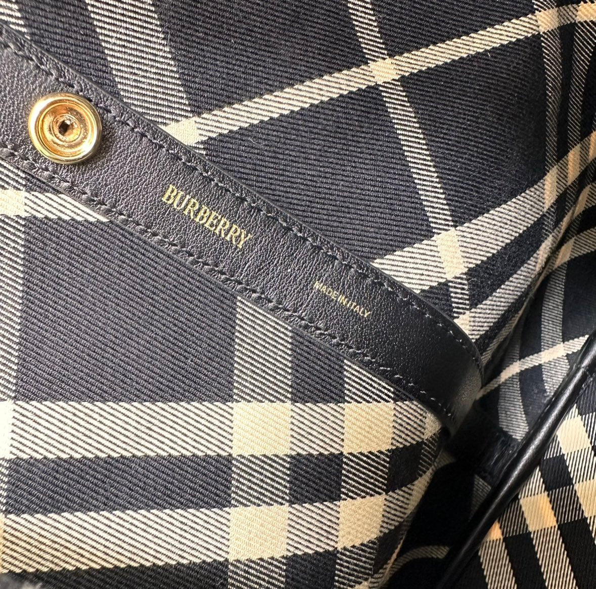 Black Small Check Shoulder Bag