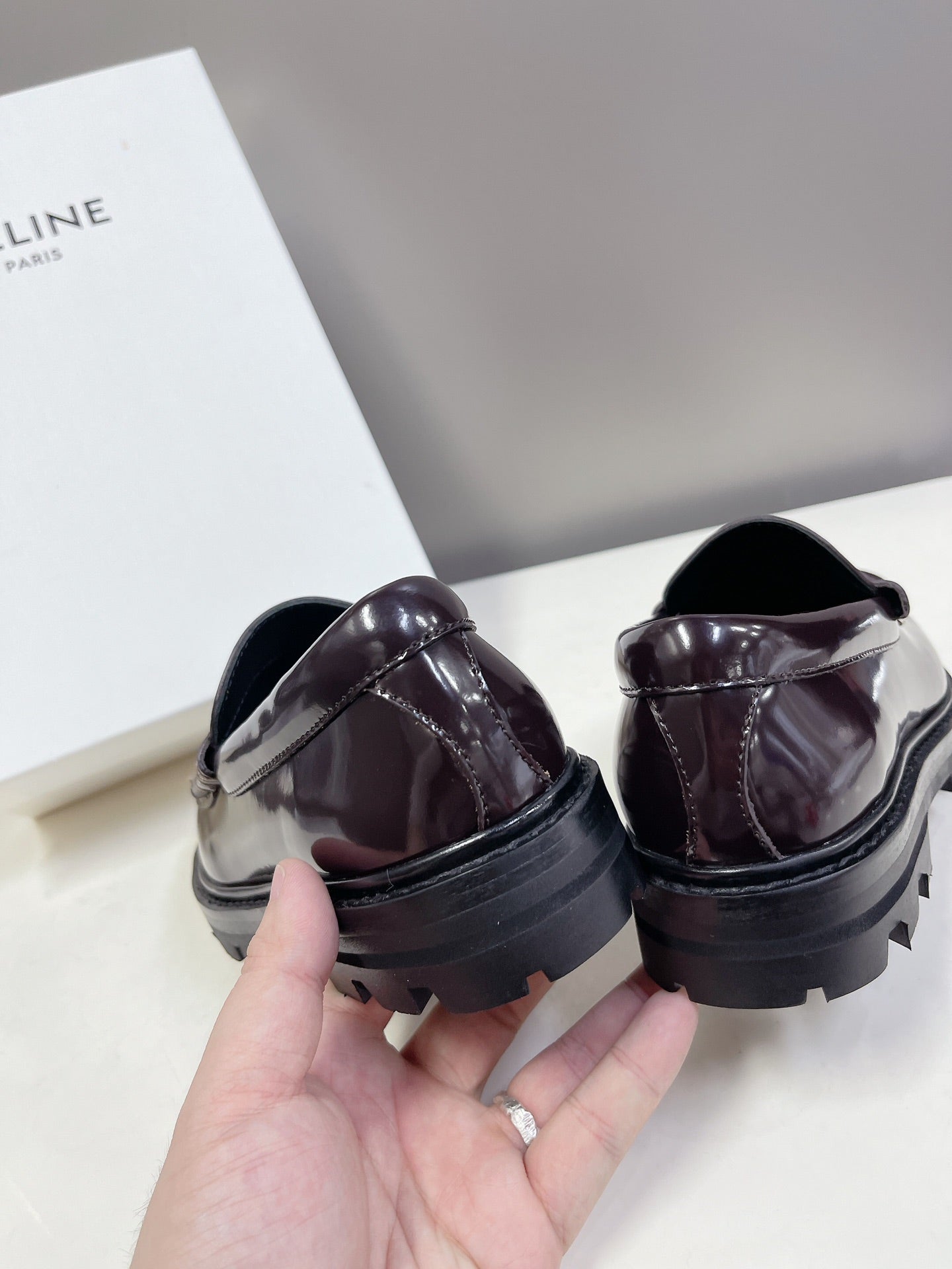 Dark Brown CM Loafer With Triomphe Frame