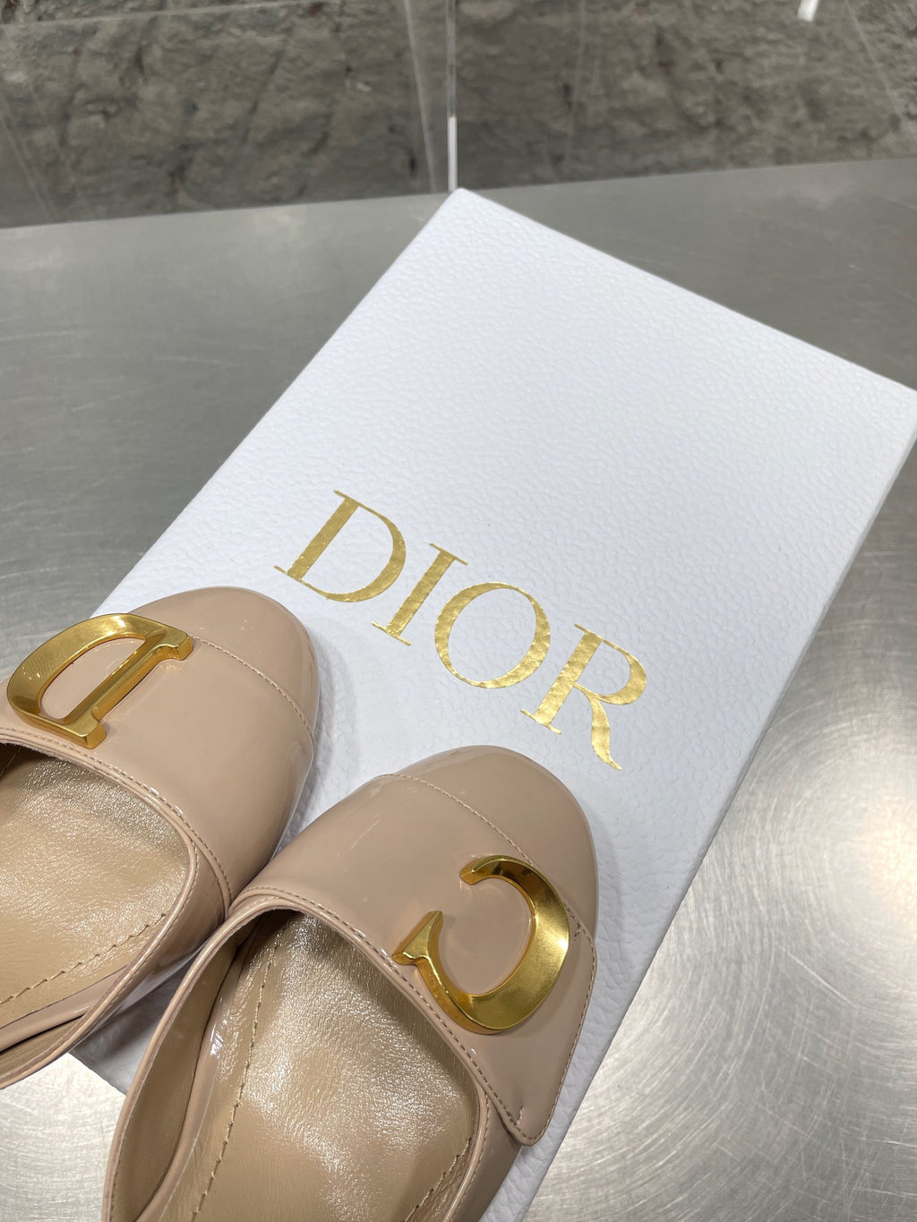 Nude CD Slingback Pump