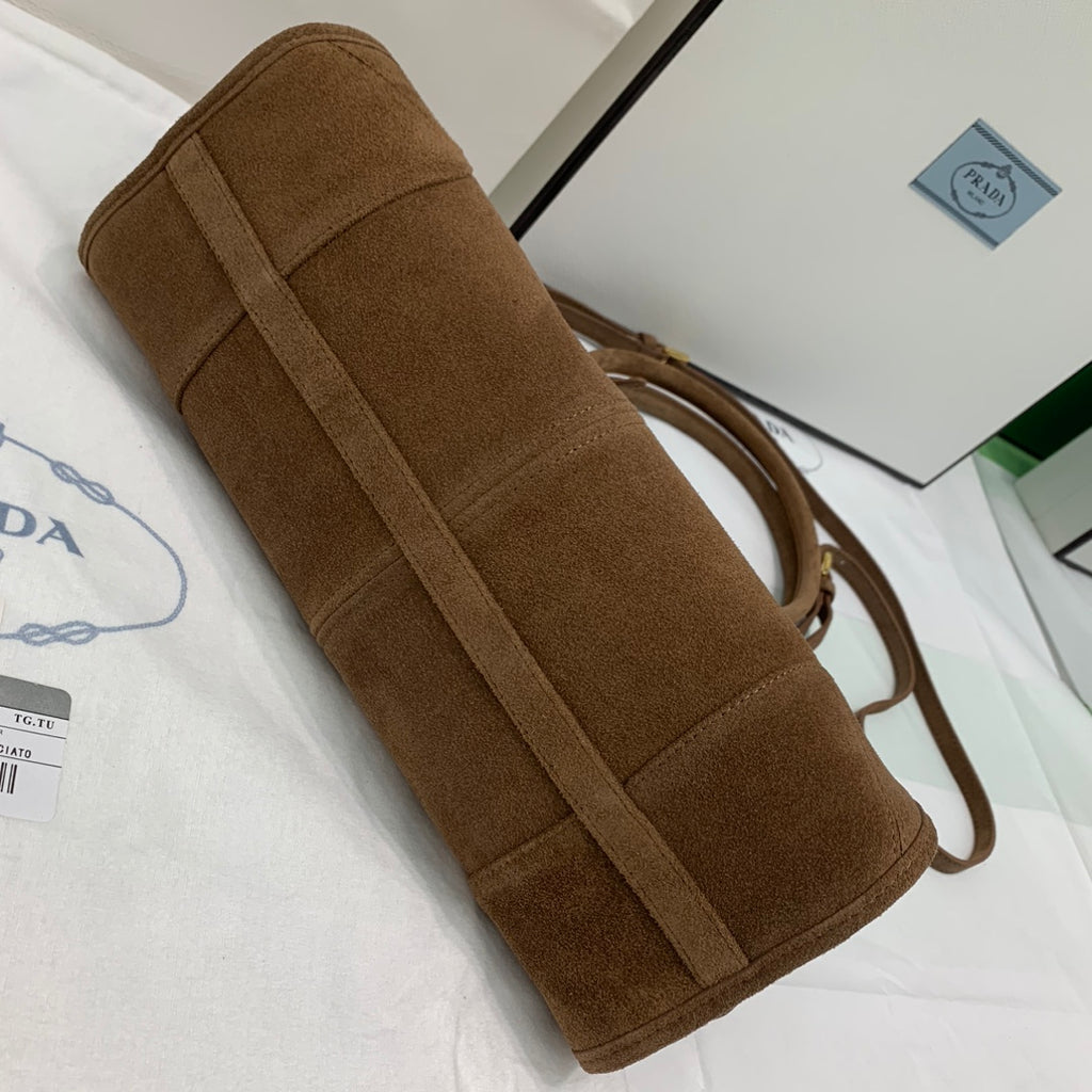 Cocoa Brown Bonnie Medium Suede Handbag