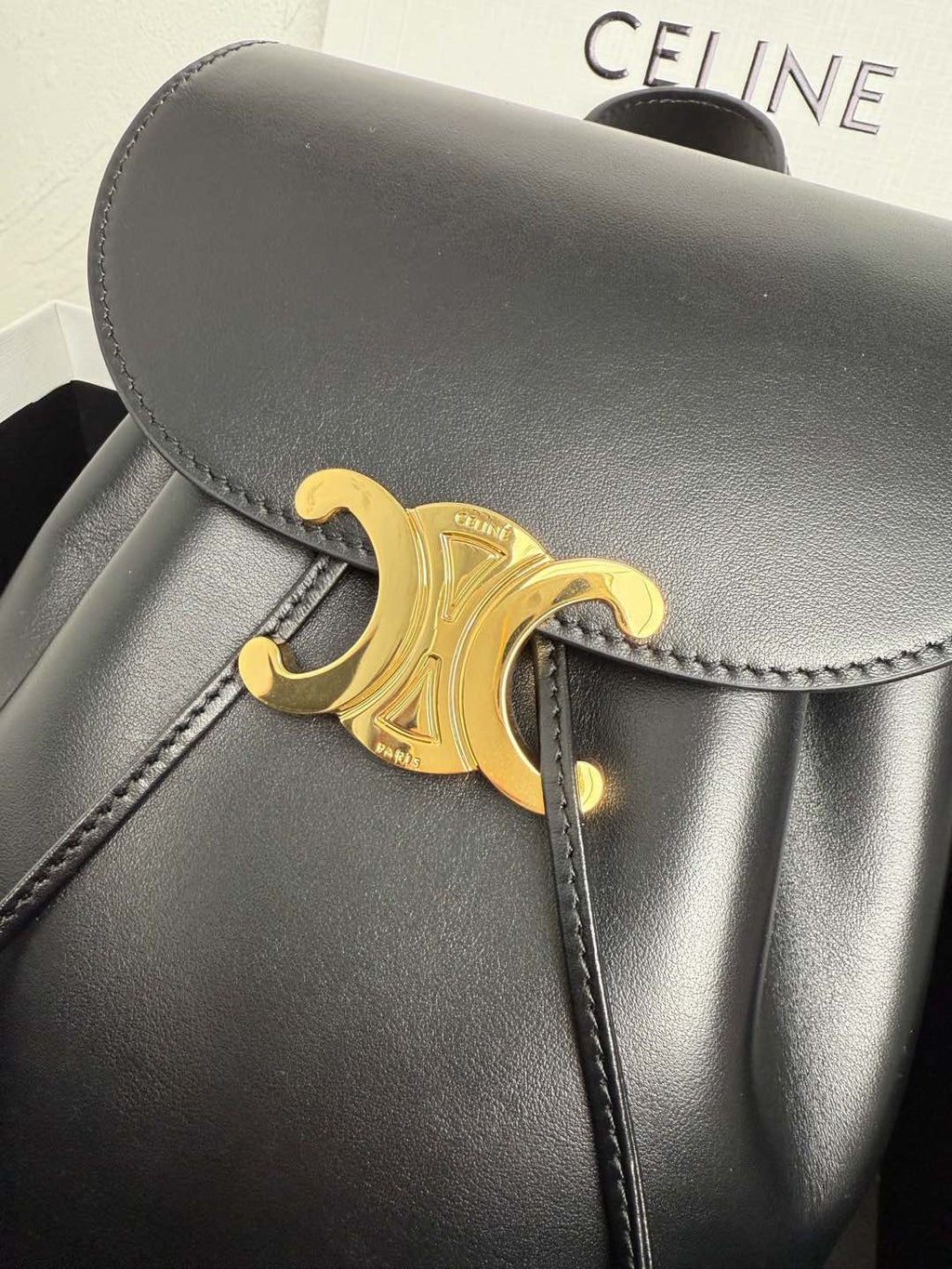 Black Bonnie Backpackin In Leather