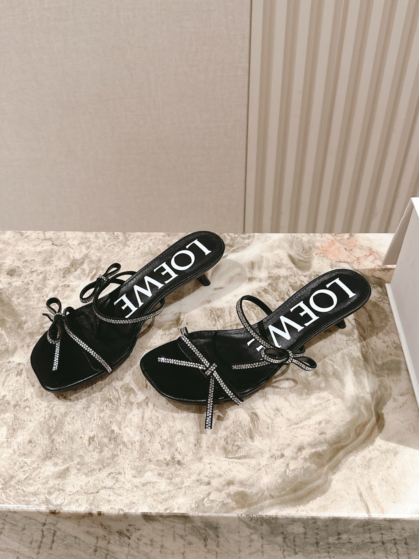 Black Petal Sandal