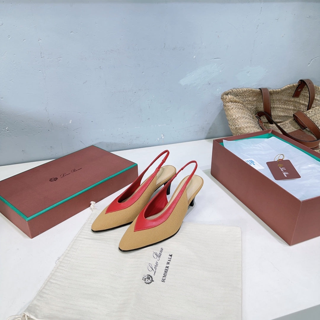 Hinoki Wood/Deep Kummel Rebecca Pumps