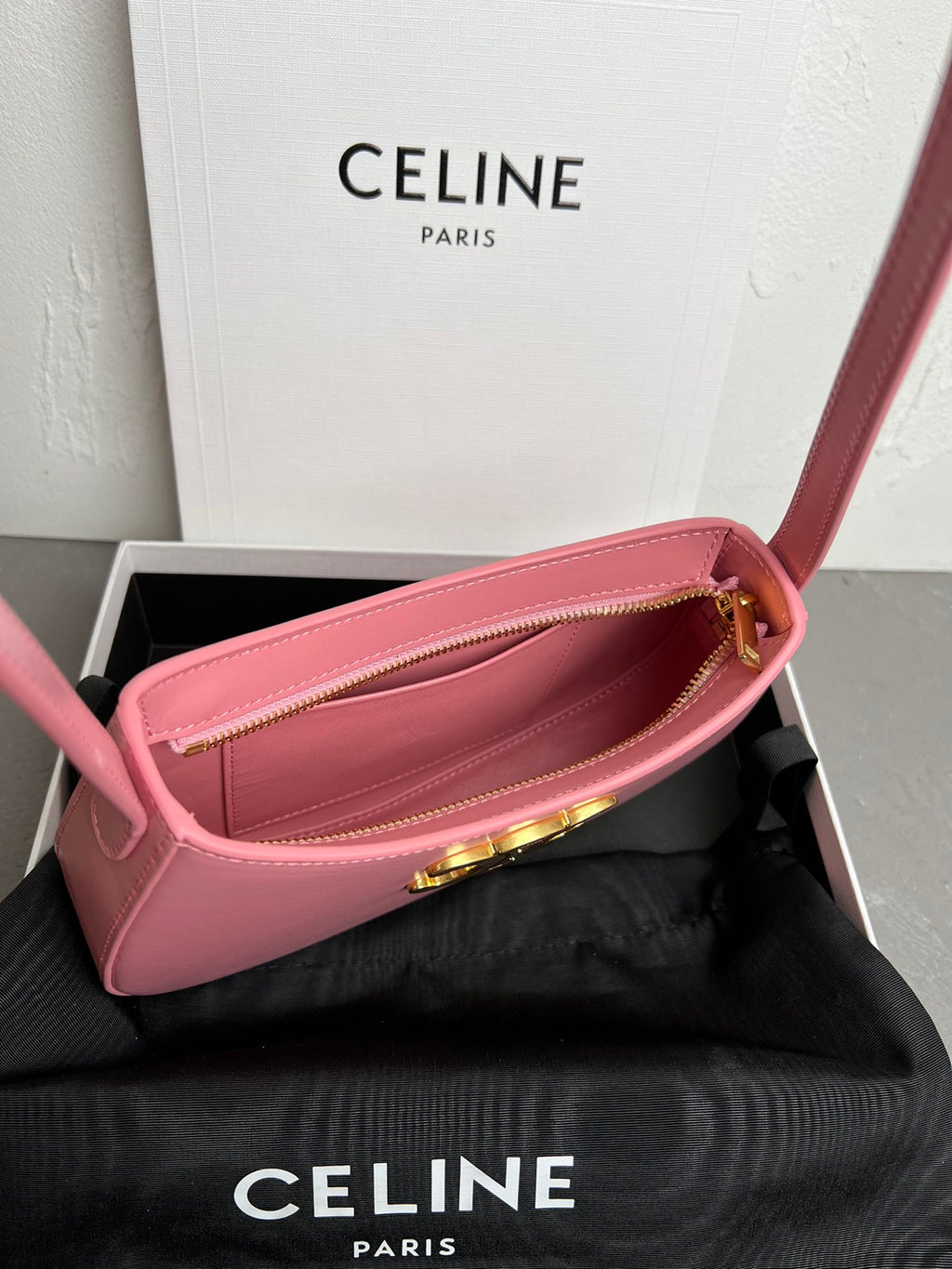 Rose Medium CT Bag In Shiny Leather