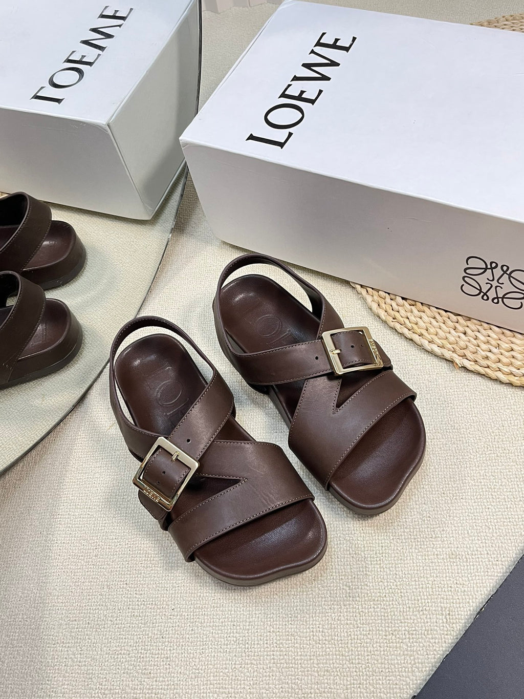 Horse LE Buckle Sandal