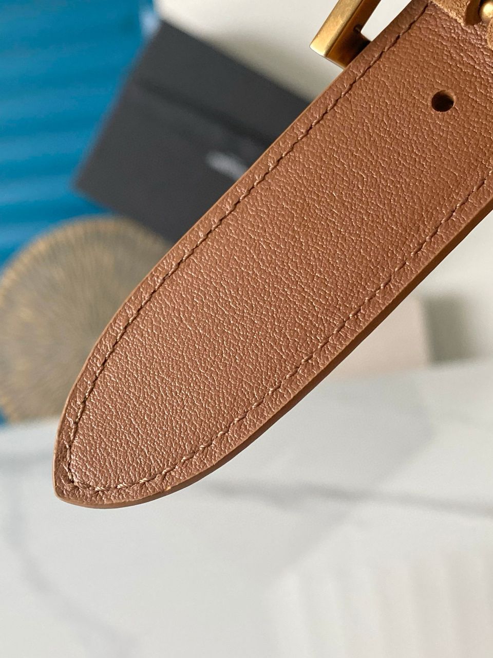 Leaf Green Le 5 à 7 Large Leather Shoulder Bag