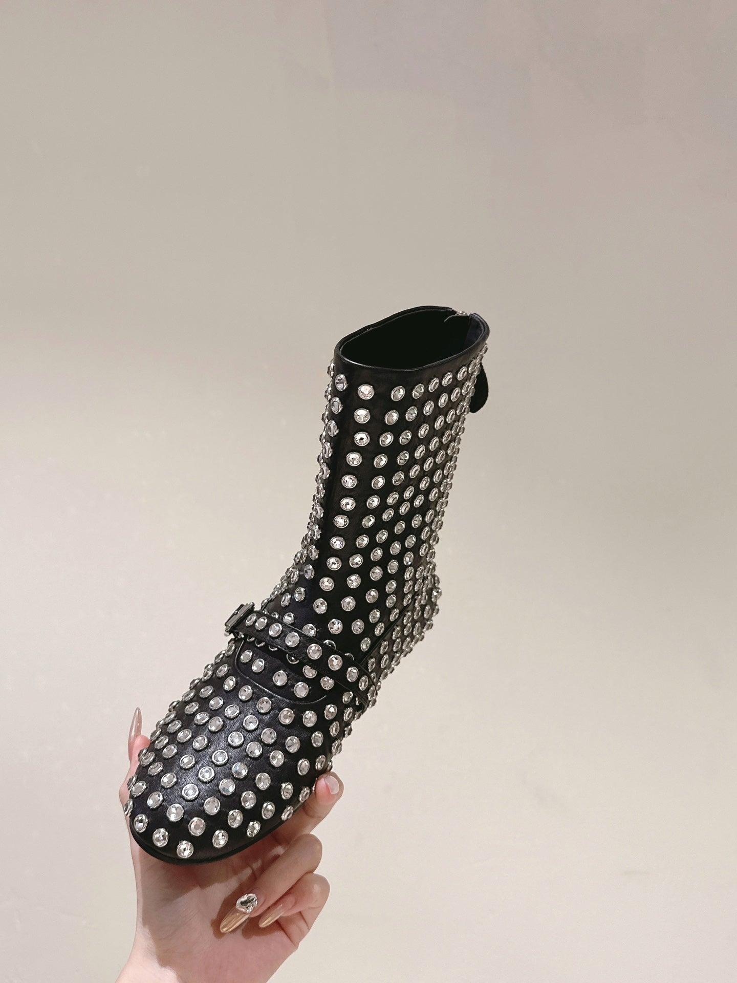 Black High Ballet Flats