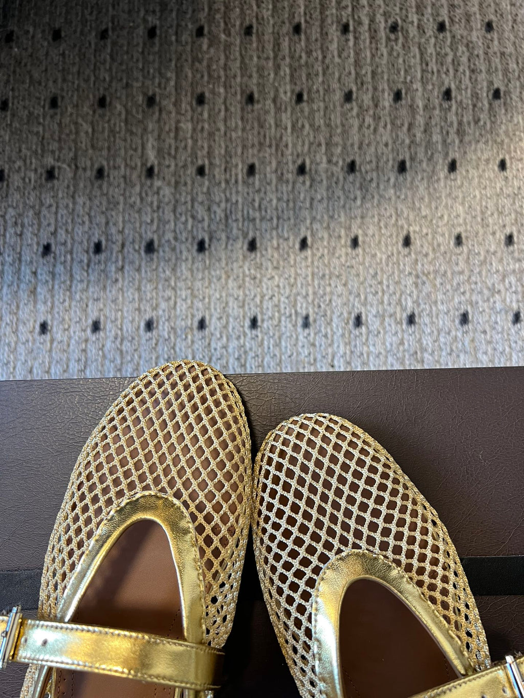 Gold AF Ballet Flats