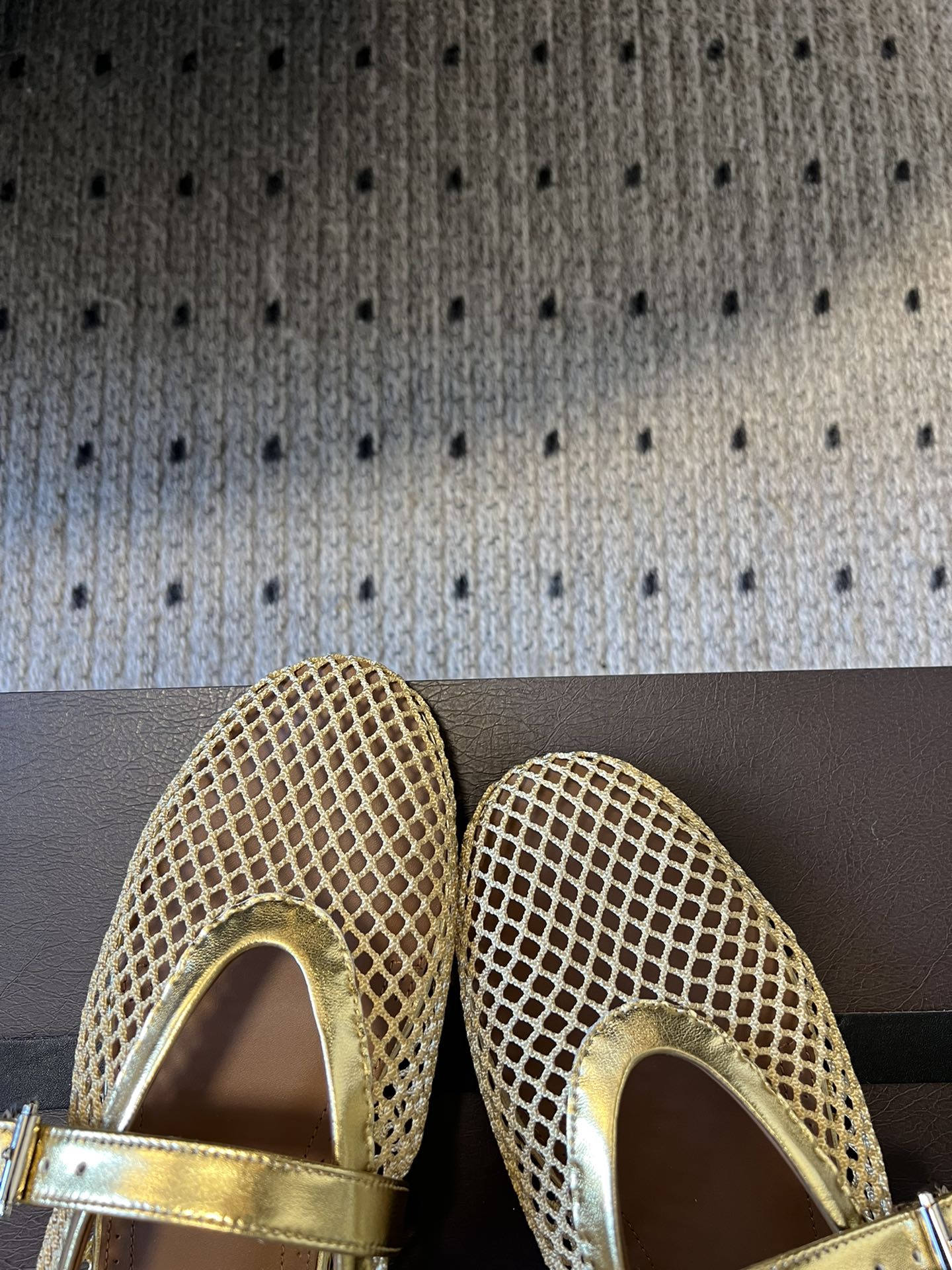 Gold AF Ballet Flats