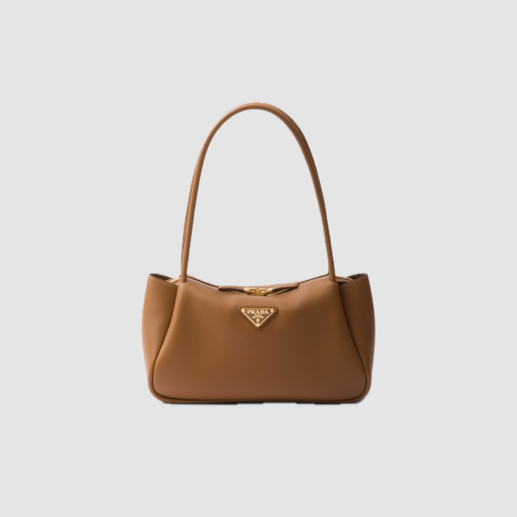 Caramel P Medium Leather Handbag