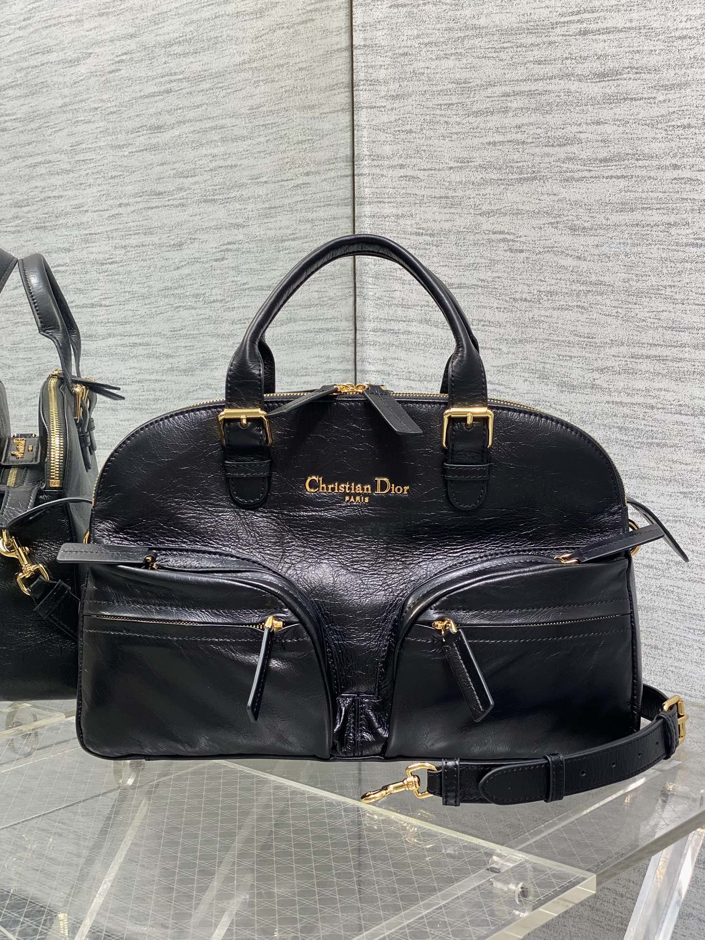 Black Medium Grand Tour Bowling Bag