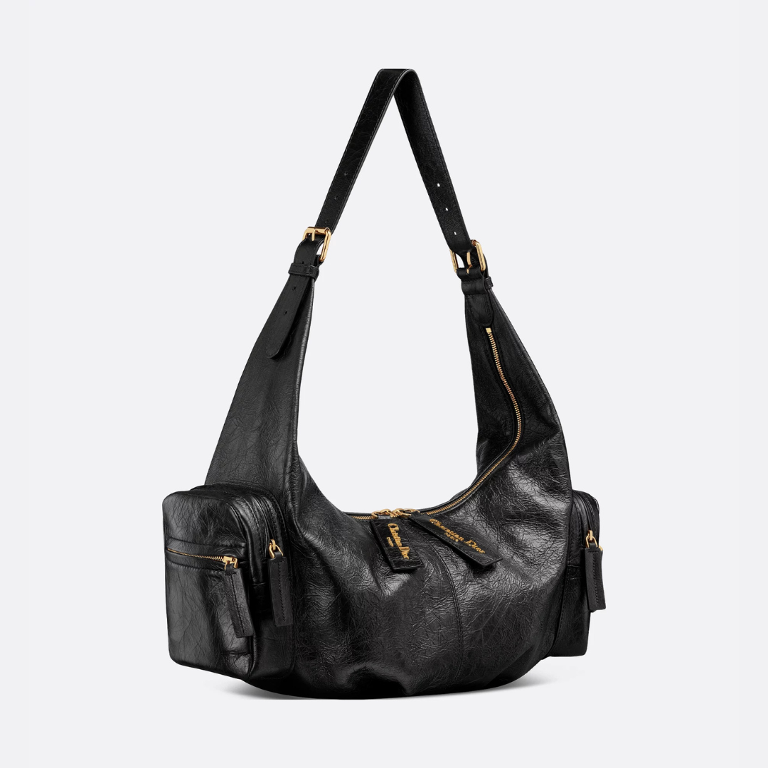 Black Large Grand Tour Multipocket Bag