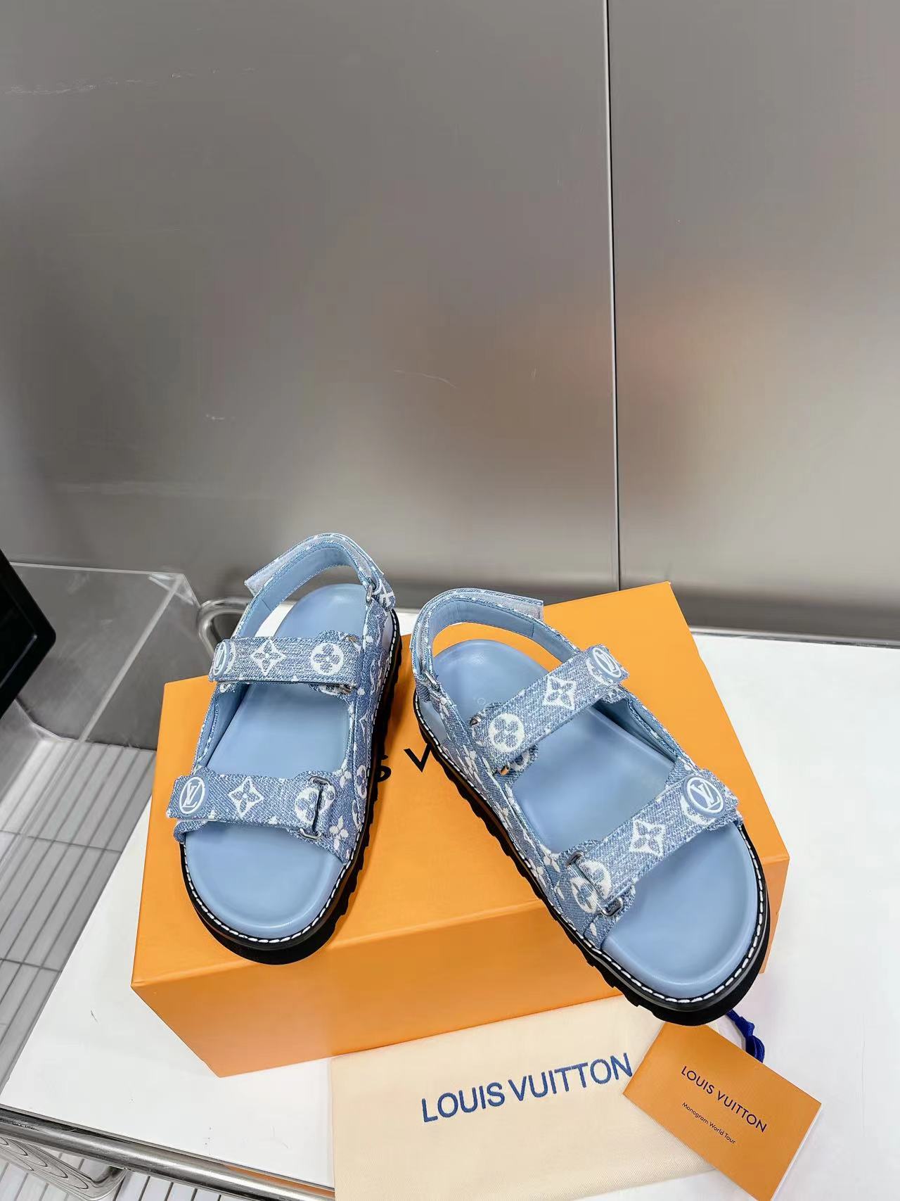 Blue LP Flat Comfort Sandal
