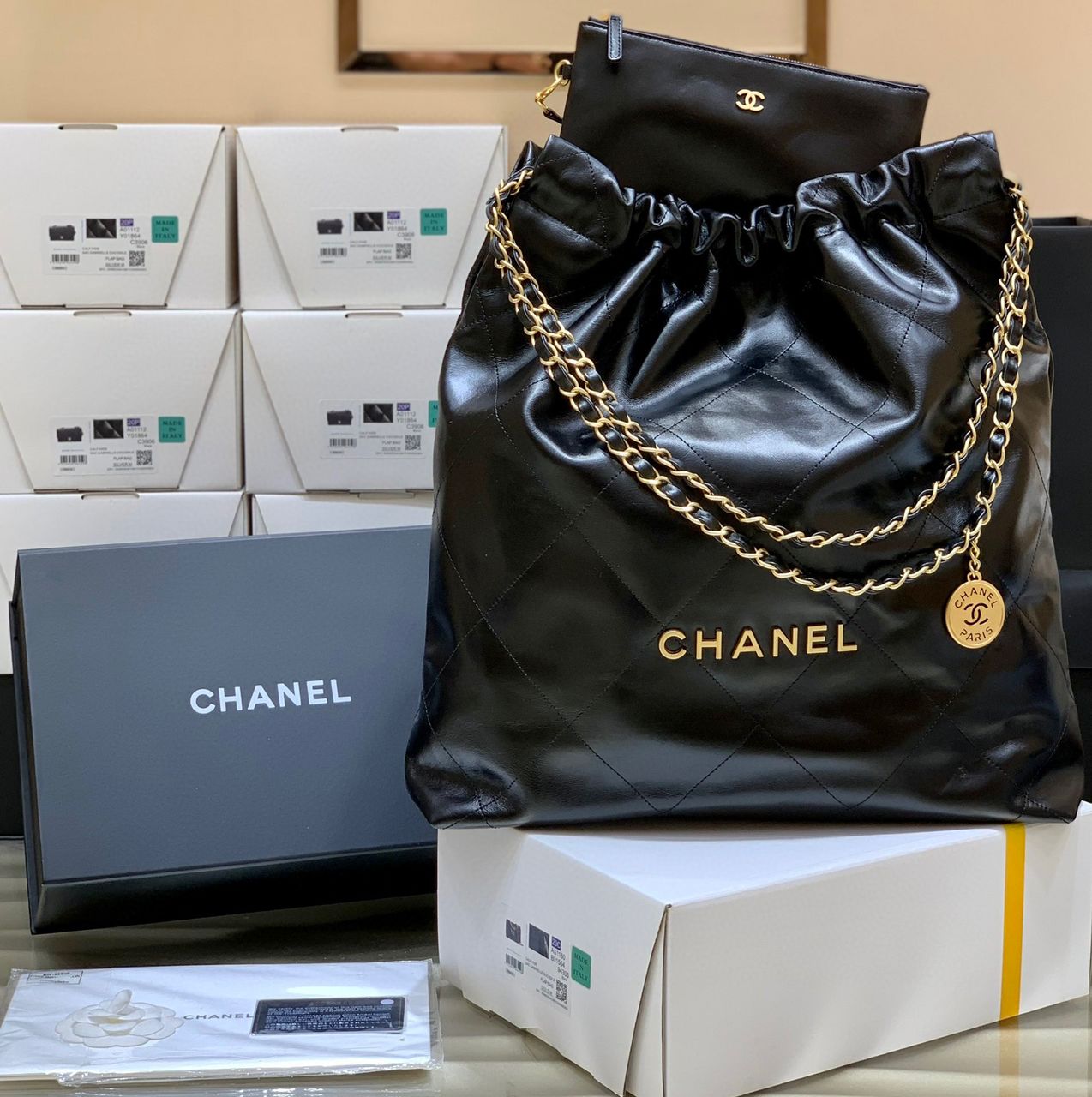 Black C22 large handbag